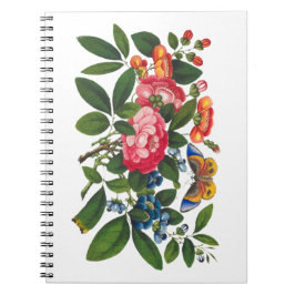 Helderkleurige pony Butterfly-schilderijen Notitieboek