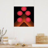 Helderkleurige Pop Art Geometrische Poster 10 (Keuken)