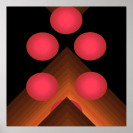 Helderkleurige Pop Art Geometrische Poster 10