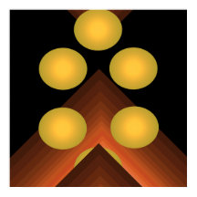 Helderkleurige Pop Art Geometrische Poster 8