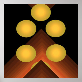 Helderkleurige Pop Art Geometrische Poster 8