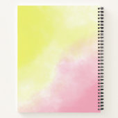 Helderkleurige regenboogkleur voor ogen Unicorn Notitieboek (Achterkant)