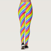 Helderkleurige regenboogstrips leggings (Achterkant)