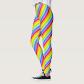 Helderkleurige regenboogstrips leggings (Links)