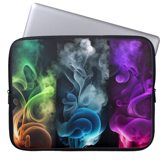 HELDERKLEURIGE ROKEN LAPTOP SLEEVE (Voorkant)