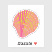 Helderkleurige Seashell Sticker (Vel)