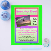 Helderkleurige speciale gebeurtenisbrochure flyer (Enkel)