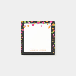 Helderkleurige Star-Confetti, speciaal aangepast Post-it® Notes