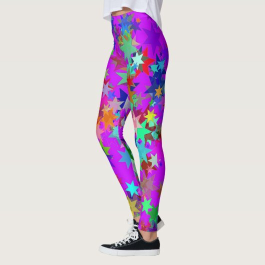 Helderkleurige Star Patterned Leggings (Links)