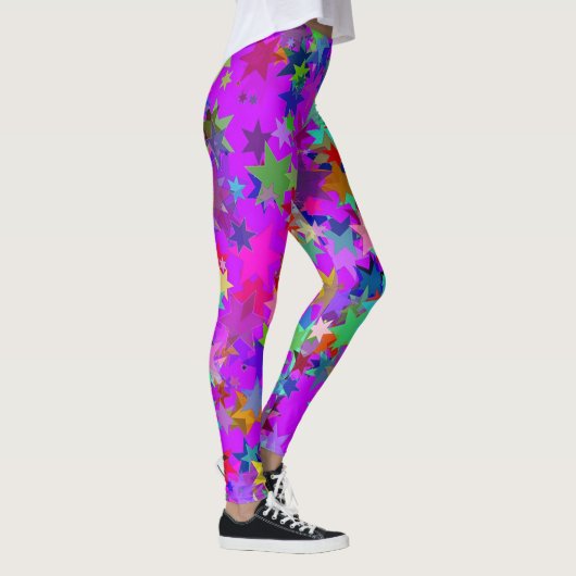 Helderkleurige Star Patterned Leggings (Rechts)
