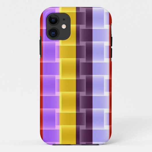 Helderkleurige strepen achtergrond Case-Mate iPhone case (Achterkant)