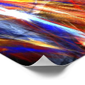 Helderkleurige strepen - Poster (Hoek)