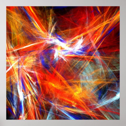 Helderkleurige strepen - Poster (Voorkant)