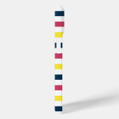 Helderkleurige strepes met moderne naam Case-Mate iPhone case (Achterkant / Rechts)