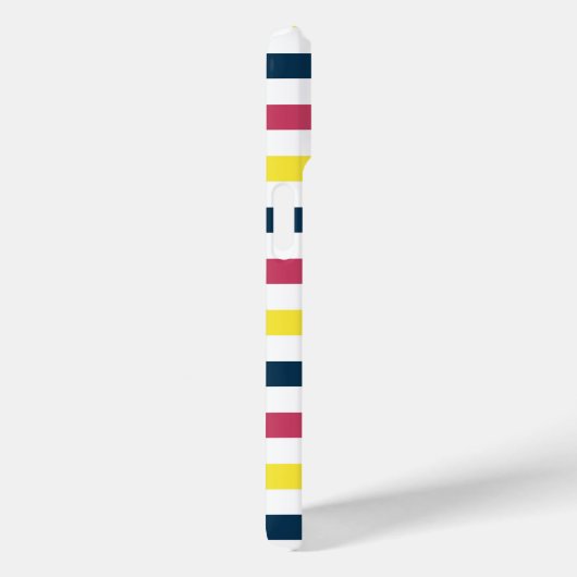 Helderkleurige strepes met moderne naam Case-Mate iPhone case (Achterkant / Rechts)