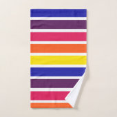 Helderkleurige Stripes Bath-handdoekset Bad Handdoek (Handdoek)
