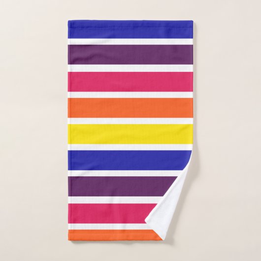 Helderkleurige Stripes Bath-handdoekset Bad Handdoek (Handdoek)