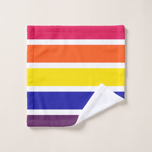 Helderkleurige Stripes Bath-handdoekset Bad Handdoek (Wasdoekje)