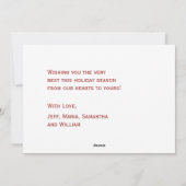 Helderkleurige Stripes Holiday Flat-kaart Feestdagenkaart (Achterkant)