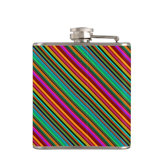 Helderkleurige strips heupfles (Achterkant)