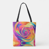 Helderkleurige Stropdas-kleurstofschouder-Canvas t Tote Bag (Achterkant)