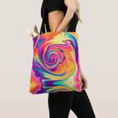 Helderkleurige Stropdas-kleurstofschouder-Canvas t Tote Bag (Dichtbij)