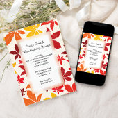 Helderkleurige Thanksgiving met ventilatorkleppen Kaart