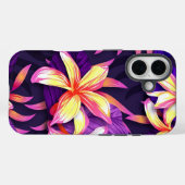 Helderkleurige tropische bloemen Case-Mate iPhone case (Achterkant (horizontaal))