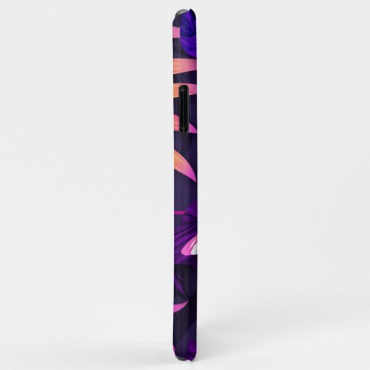 Helderkleurige tropische bloemen Case-Mate iPhone case (Achterkant/rechts)