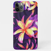 Helderkleurige tropische bloemen Case-Mate iPhone case (Achterkant)