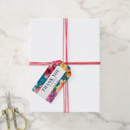 Helderkleurige turquois Wedding Favor Labels Cadeaulabel