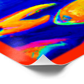 Helderkleurige vispatronen schilderen. Bestel nu Perfect Poster (Hoek)