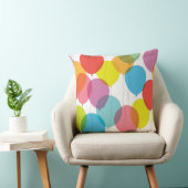 Helderkleurige vogelballonnen kussen (Stoel)
