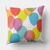 Helderkleurige vogelballonnen kussen (Achterkant)