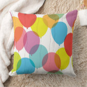 Helderkleurige vogelballonnen kussen (Deken)