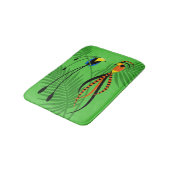 Helderkleurige vogels van het paradijs badmat (Gekanteld)