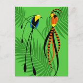 Helderkleurige vogels van het paradijs briefkaart (Voorkant)