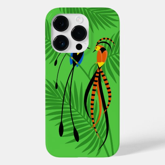 Helderkleurige vogels van het paradijs Case-Mate iPhone case (Achterkant)