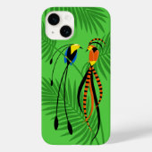 Helderkleurige vogels van het paradijs Case-Mate iPhone case (Achterkant)