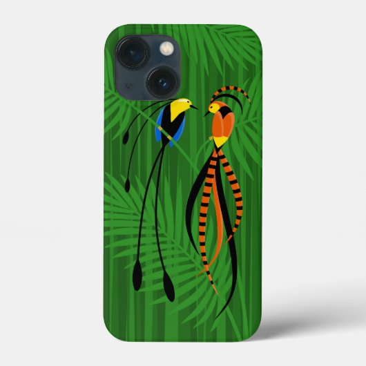 Helderkleurige vogels van het Paradijs Donker Case-Mate iPhone Case (Achterkant)
