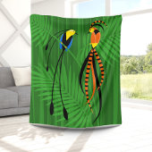 Helderkleurige vogels van het paradijs fleece deken