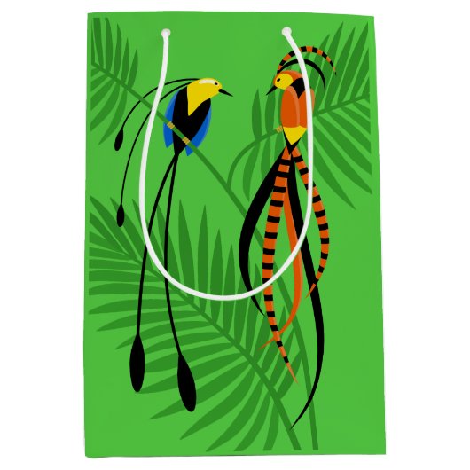 Helderkleurige vogels van het paradijs medium cadeauzakje (Voorkant)
