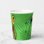 Helderkleurige vogels van het paradijs papieren bekers (Links)