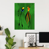 Helderkleurige vogels van het paradijs poster (Thuiskantoor)