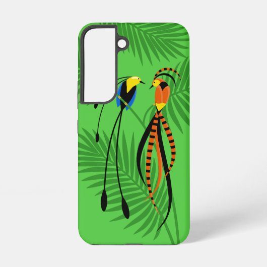 Helderkleurige vogels van het paradijs samsung galaxy hoesje (Achterkant)