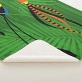 Helderkleurige vogels van het paradijs sherpa deken (3/4)