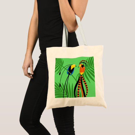 Helderkleurige vogels van het paradijs tote bag (Voorkant (product))