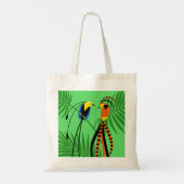 Helderkleurige vogels van het paradijs tote bag (Achterkant)