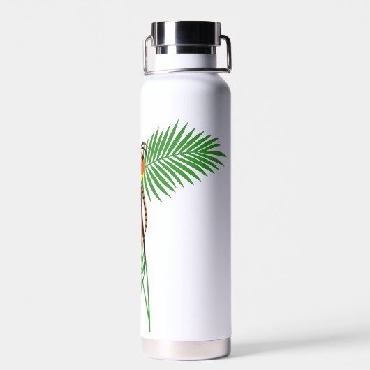 Helderkleurige vogels van het paradijs waterfles (Achterkant)