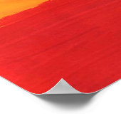 Helderkleurige waterverf Hartpatronen Poster (Hoek)